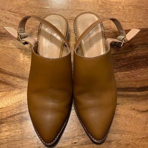 Madewell Jess Slingback Mule, Cognac sz 9